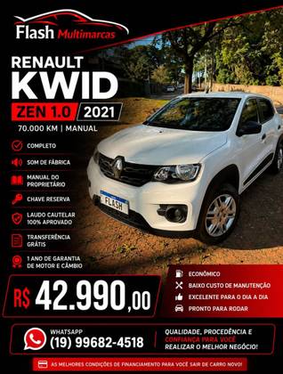 RENAULT KWID 1.0 12V SCE FLEX ZEN MANUAL RENAULT KWID 1.0 12V SCE FLEX ZEN MANUAL